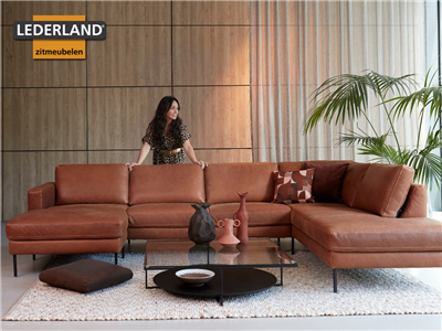 Lederland ROTTERDAM Showroommodel U-opstelling Henderson